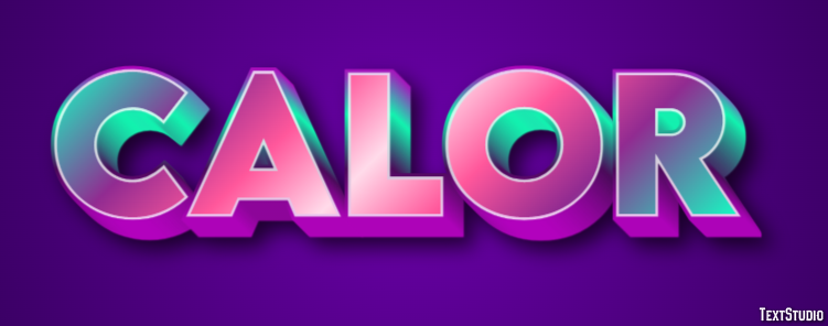 Calor Text effect
