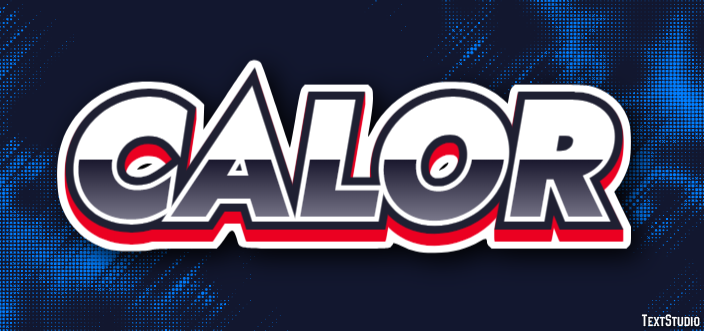 Calor Text effect