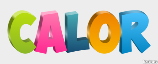 Calor Text effect
