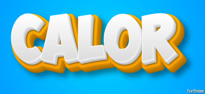 Calor Text effect