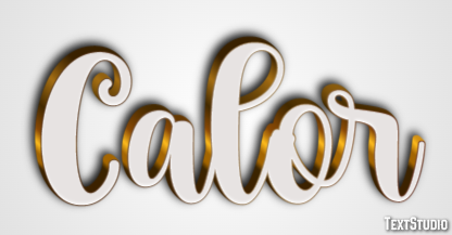 Calor Text effect