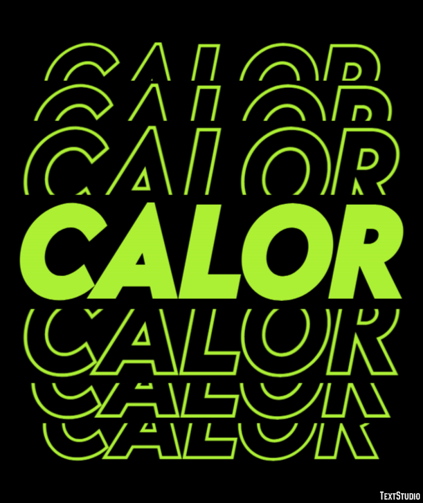 Calor Text effect
