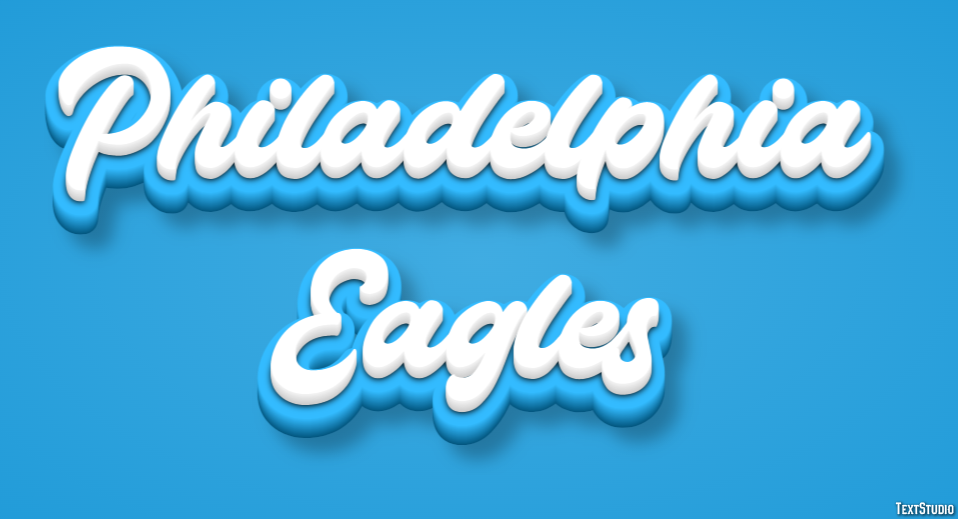 Philadelphia Eagles テキスト効果