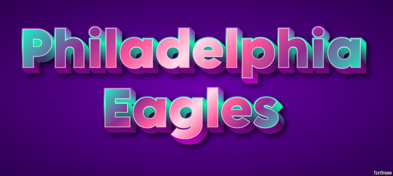 Philadelphia Eagles Effet de texte