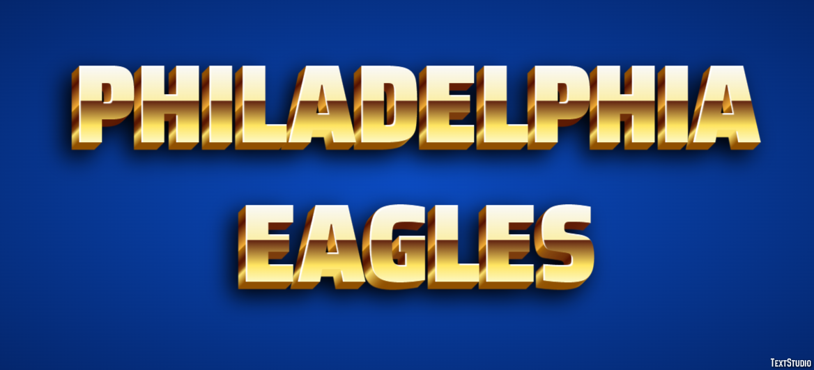 Philadelphia Eagles Effet de texte