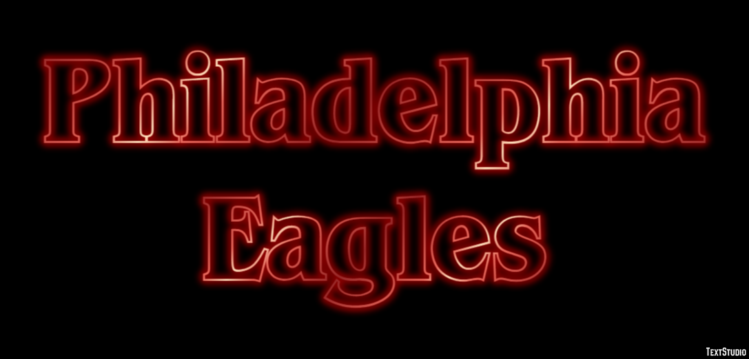 Philadelphia Eagles テキスト効果