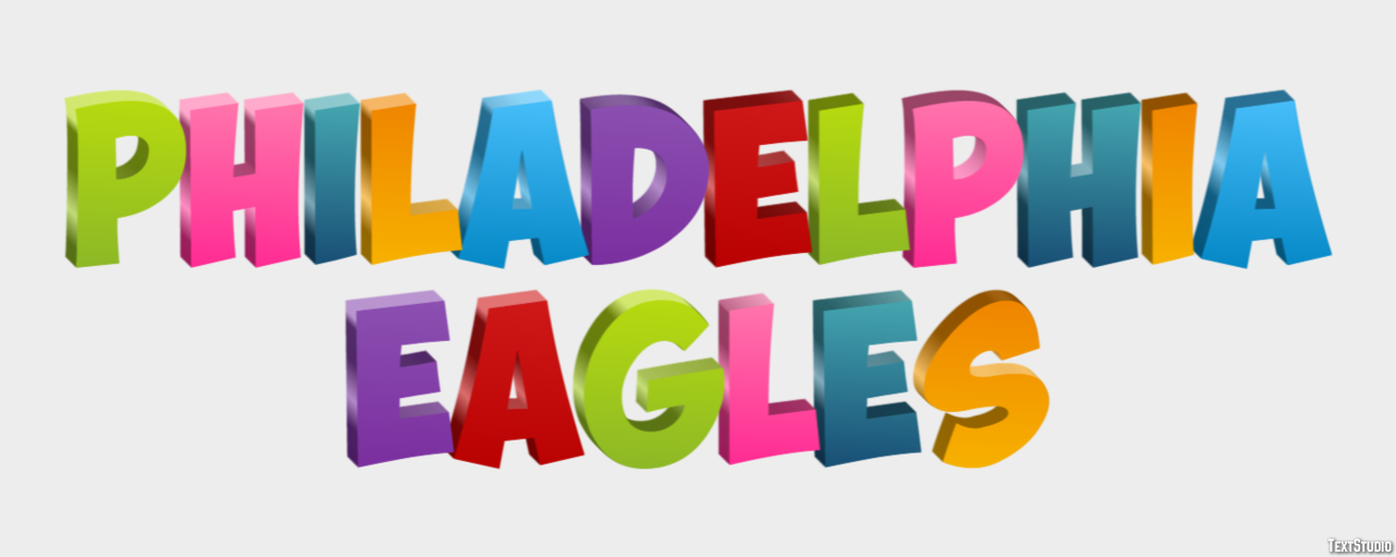 Philadelphia Eagles テキスト効果