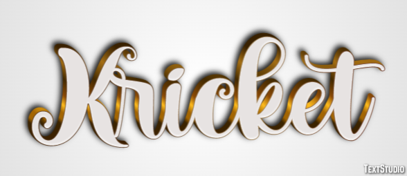 Kricket Efeito do texto