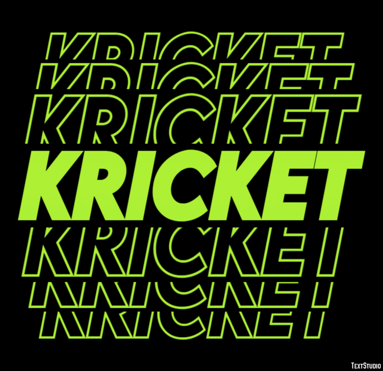 Kricket Texteffekt