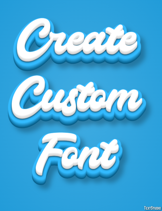 Create Custom Font Effetto testo