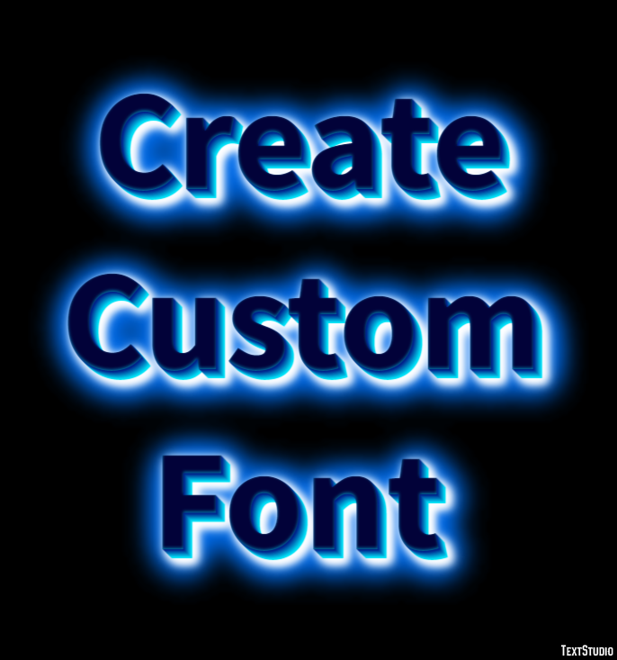 Create Custom Font Effetto testo