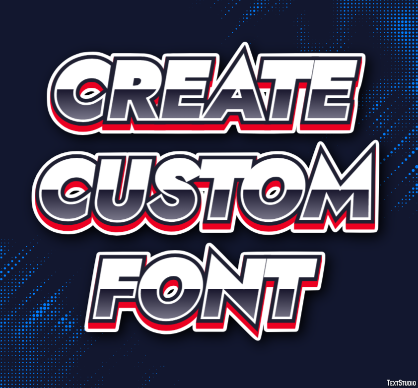Create Custom Font Effetto testo