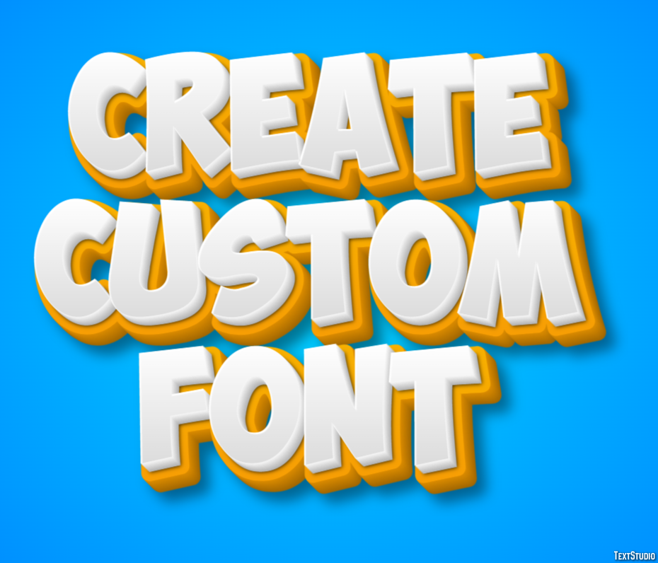 Create Custom Font Эффект текста