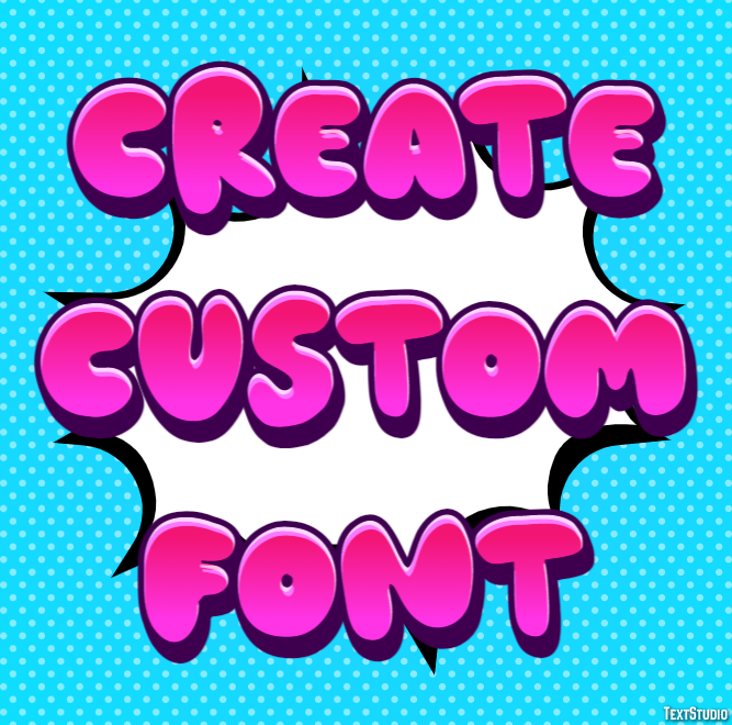 Create Custom Font Effetto testo