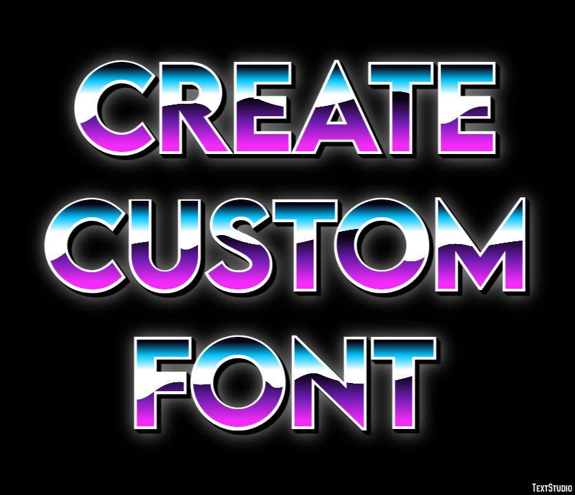 Create Custom Font Effetto testo
