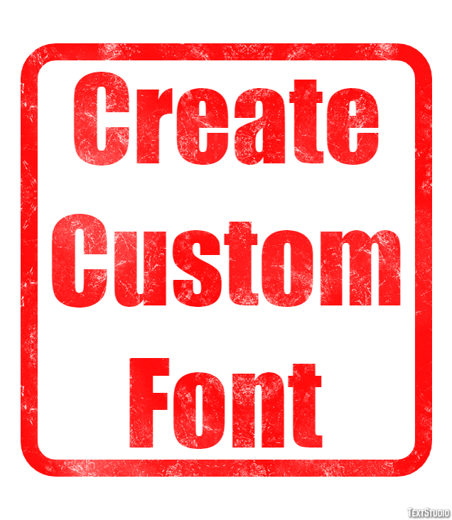 Create Custom Font Effetto testo