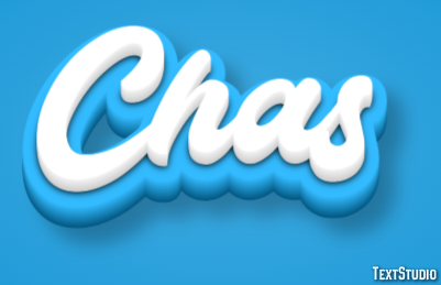 Chas Эффект текста