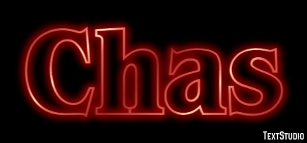 Chas Эффект текста