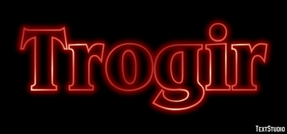Trogir Эффект текста