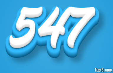 547 Text Effect