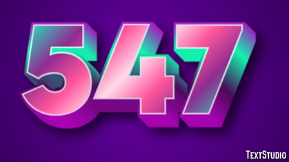 547 Text Effect