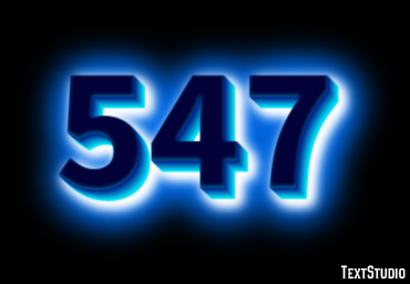 547 Text Effect