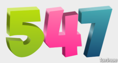547 Text effect
