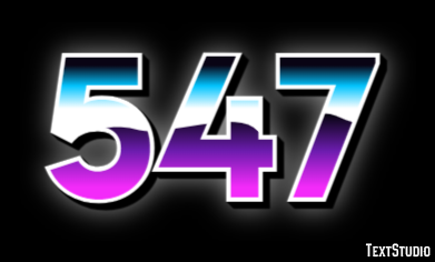 547 Text Effect