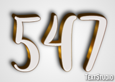 547 Text effect