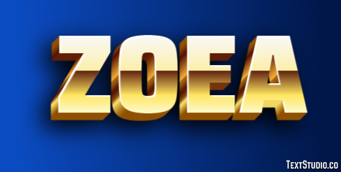 Zoea Effetto testo