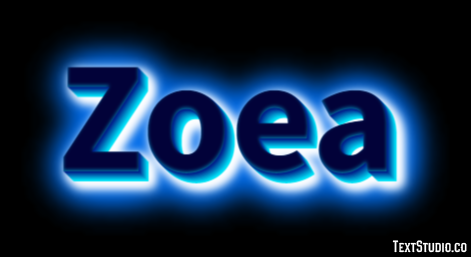 Zoea Effetto testo