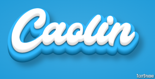 Caolin Efecto de Texto
