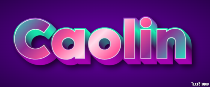 Caolin Text Effect