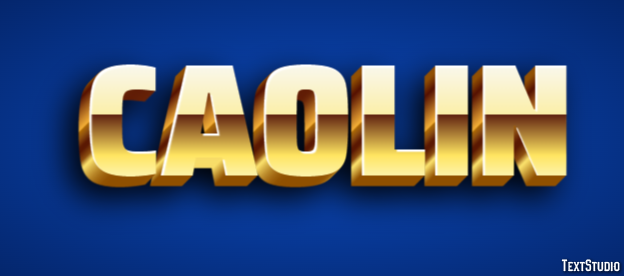 Caolin Text effect