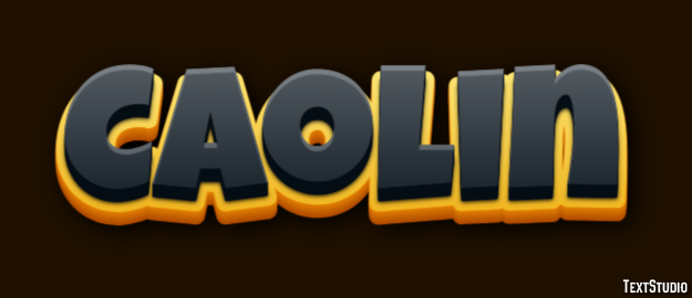 Caolin Text effect