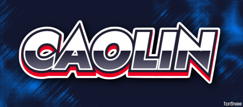 Caolin Text effect