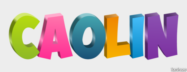 Caolin Text Effect