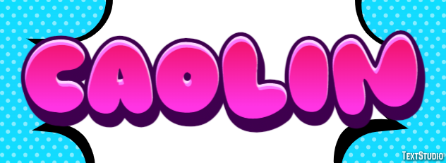 Caolin Text effect