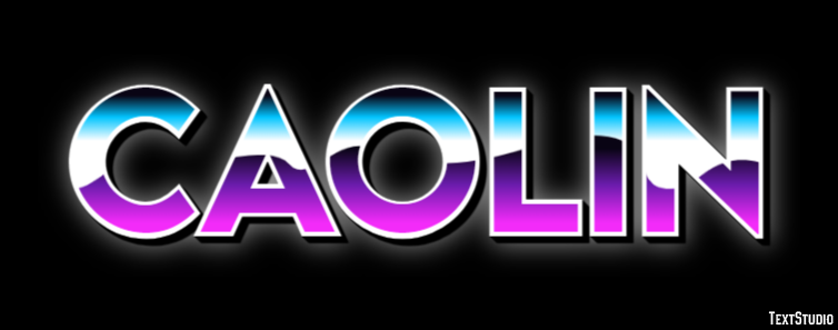 Caolin Text effect
