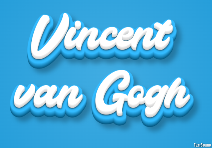 Vincent van Gogh Efecto de Texto