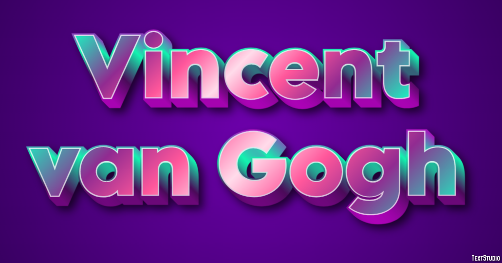 Vincent van Gogh Text Effect
