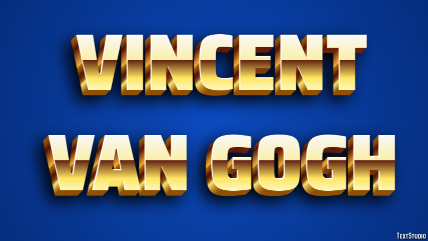 Vincent van Gogh Efecto de Texto