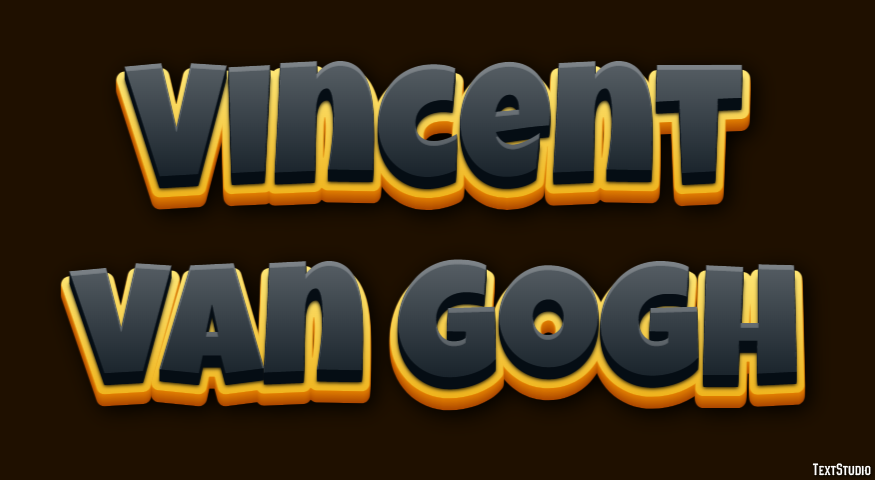 Vincent van Gogh Efecto de Texto