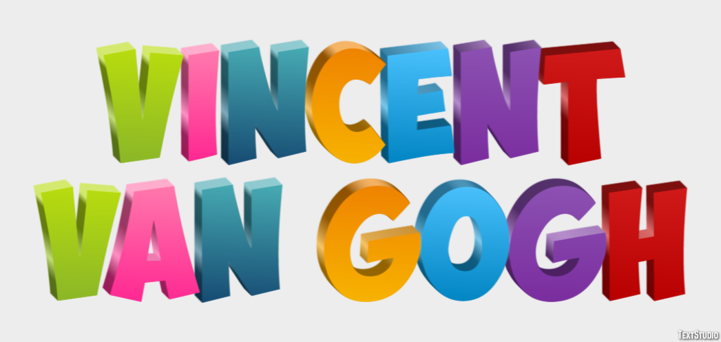 Vincent van Gogh Text Effect