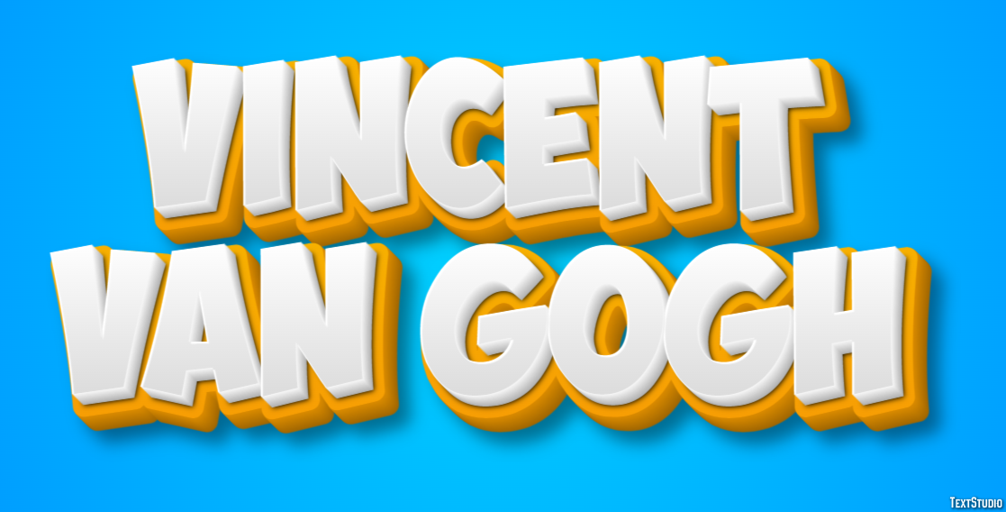 Vincent van Gogh Efecto de Texto