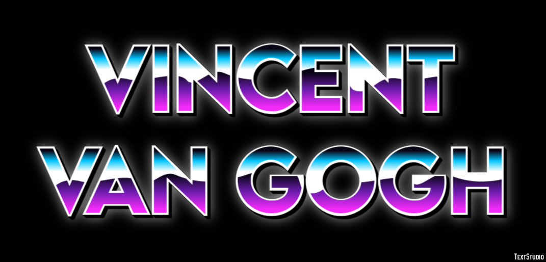 Vincent van Gogh Efecto de Texto