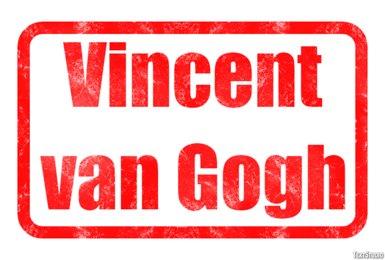 Vincent van Gogh Efecto de Texto