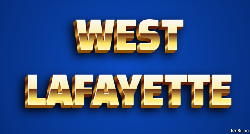 West Lafayette Efekt tekstowy