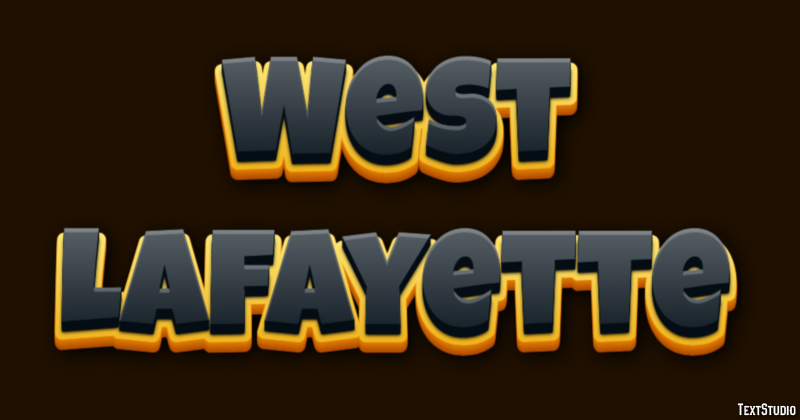 West Lafayette Efekt tekstowy