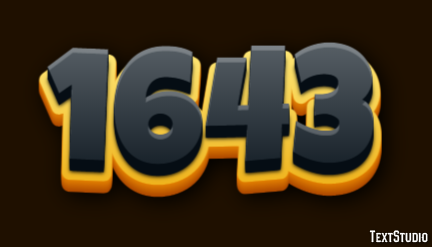 1643 Text Effect